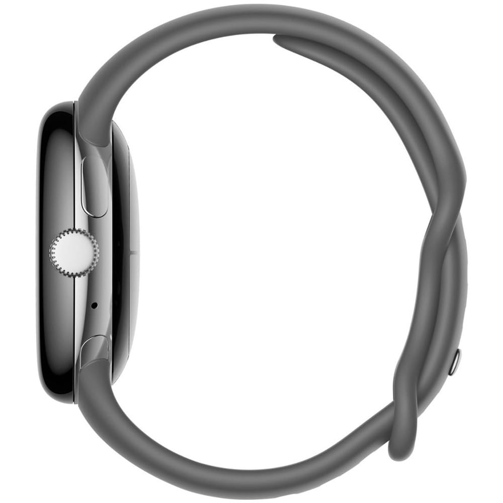 Google Pixel Watch 4G LTE 41mm Silver Stainless Steel w/ Charcoal Active Band - Image 4