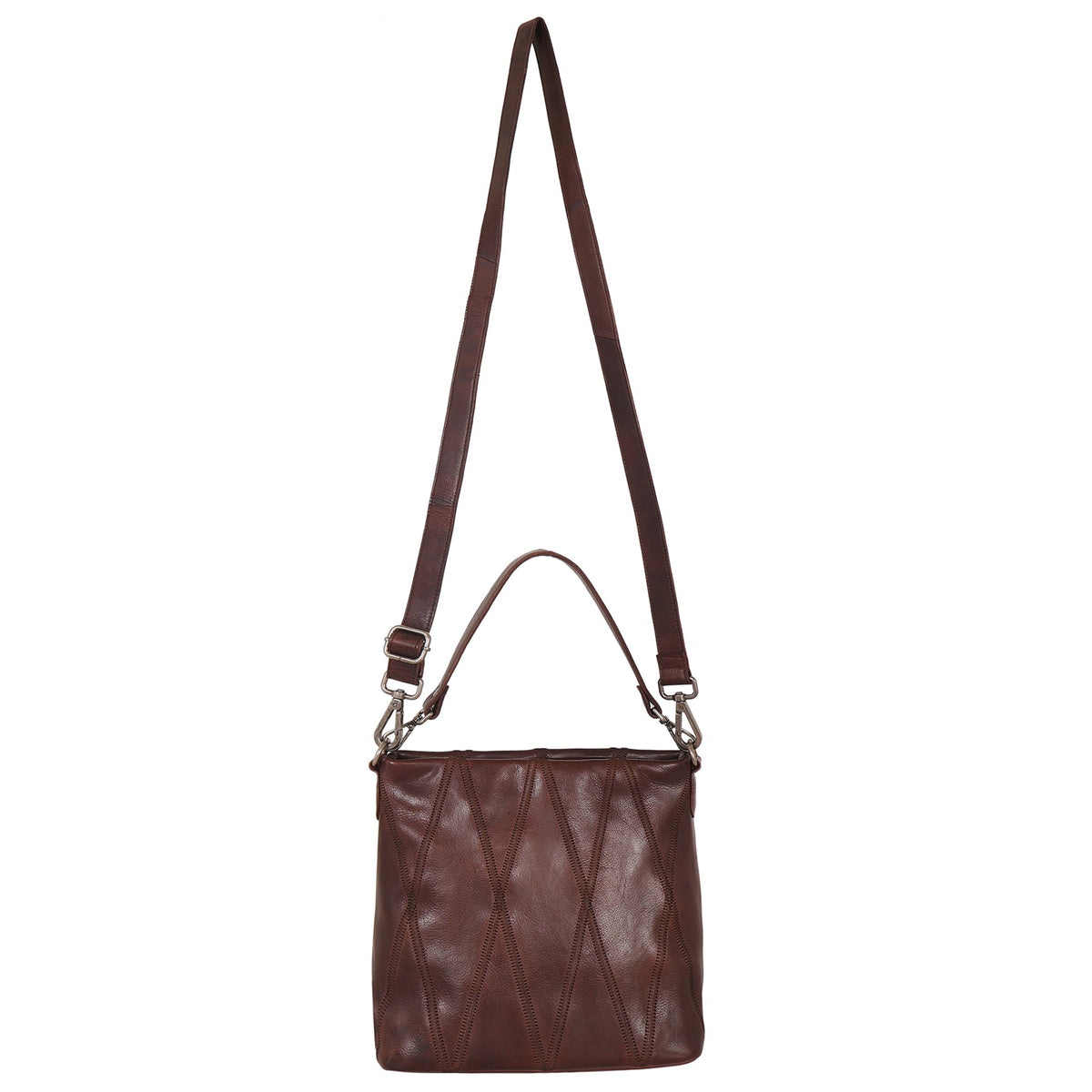 Ivy Diamond Leather Crossbody Bag - Image 10