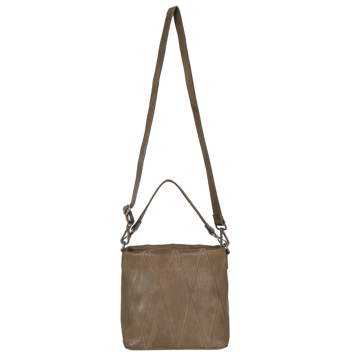 Ivy Diamond Leather Crossbody Bag - Image 8