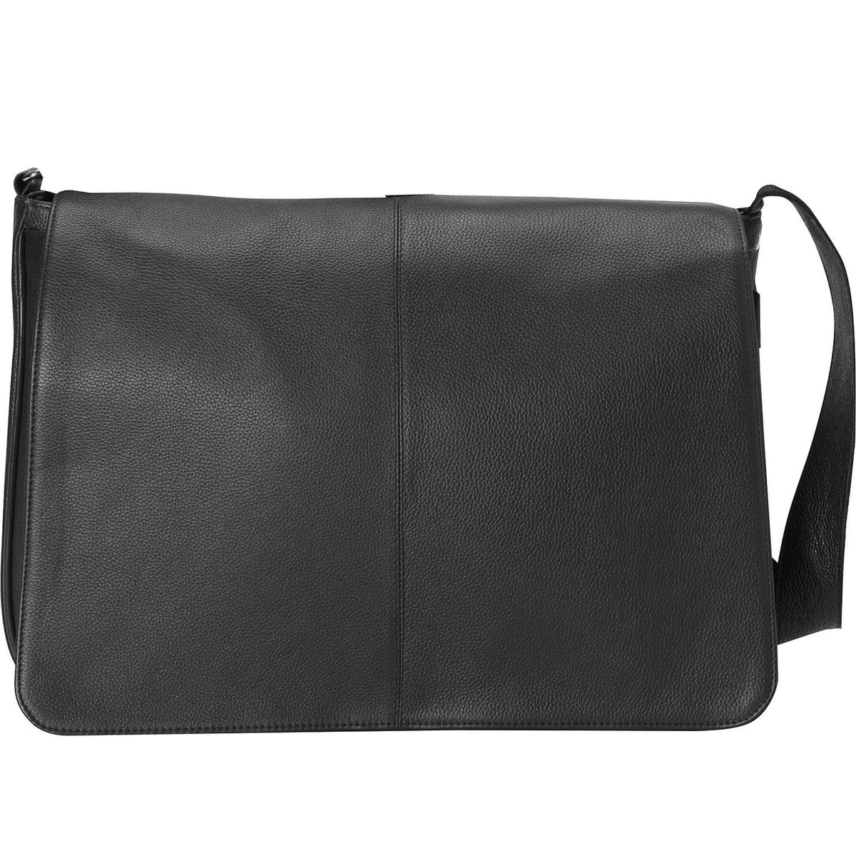 Yellowstone Leather Laptop Messenger Bag - Black