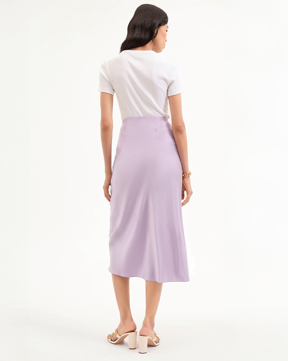 Clover Stretch-Silk Slip Skirt - Image 5
