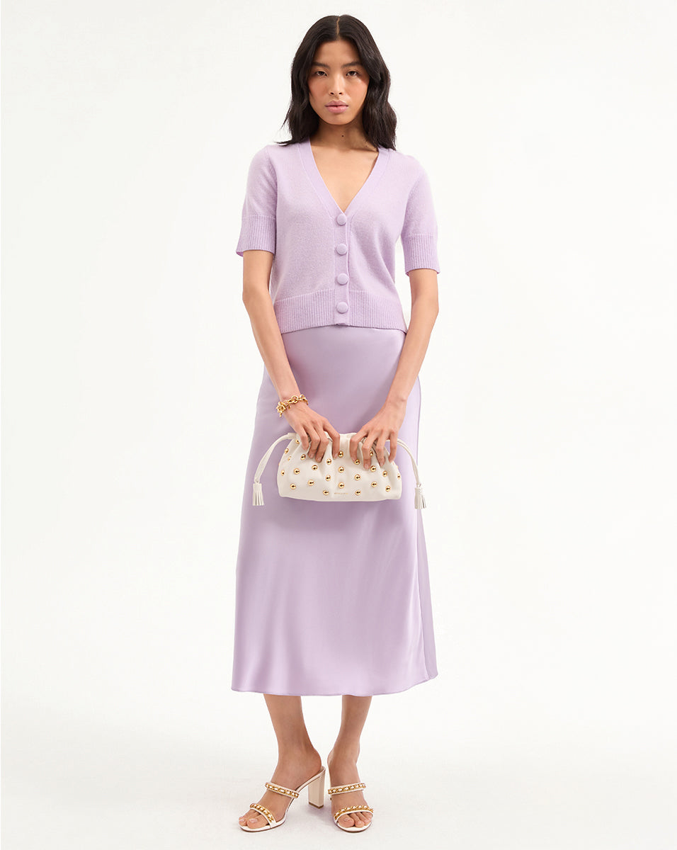 Clover Stretch-Silk Slip Skirt - Image 7