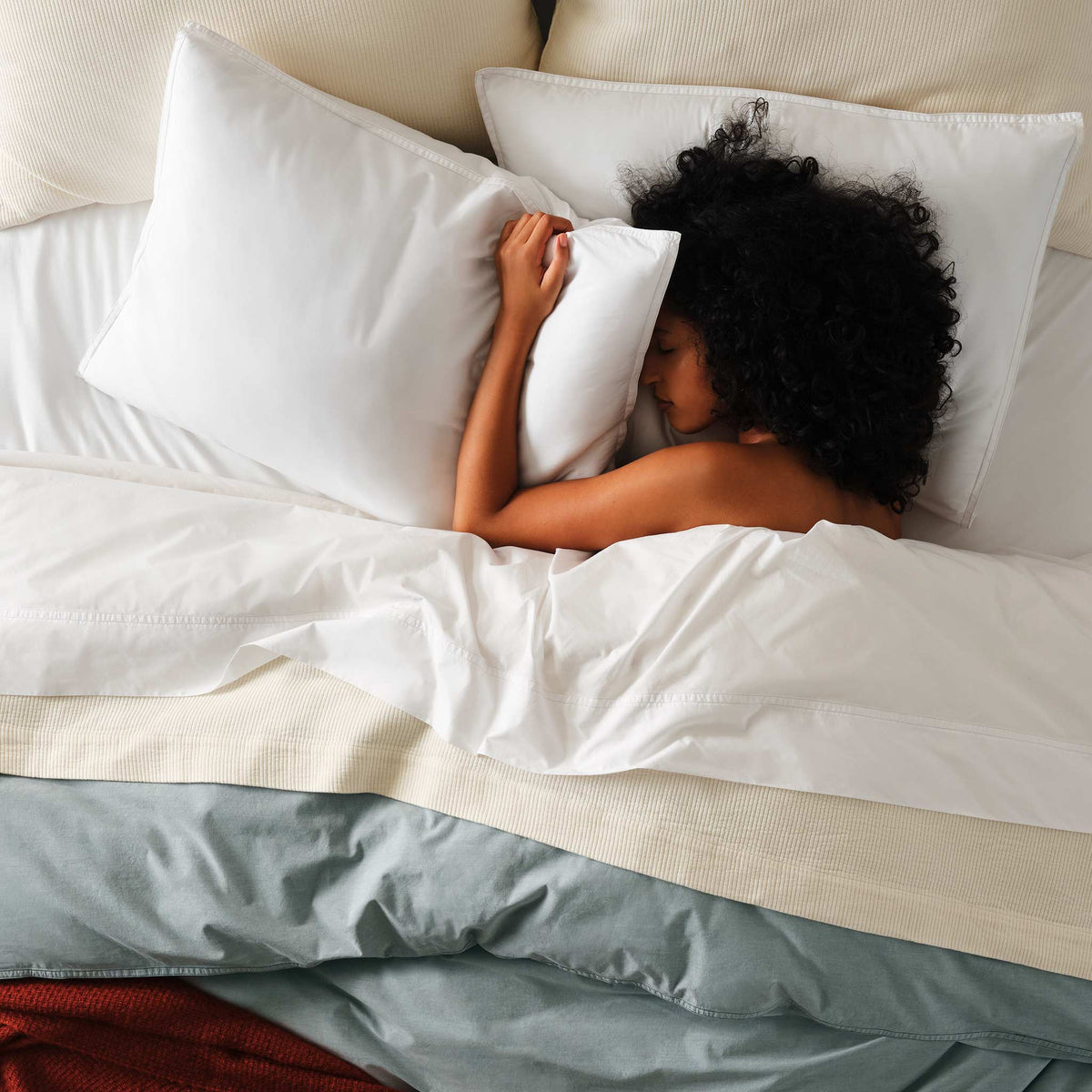 Set of 2 Washed Classic Percale Core Sheet Set Bundle - Image 4