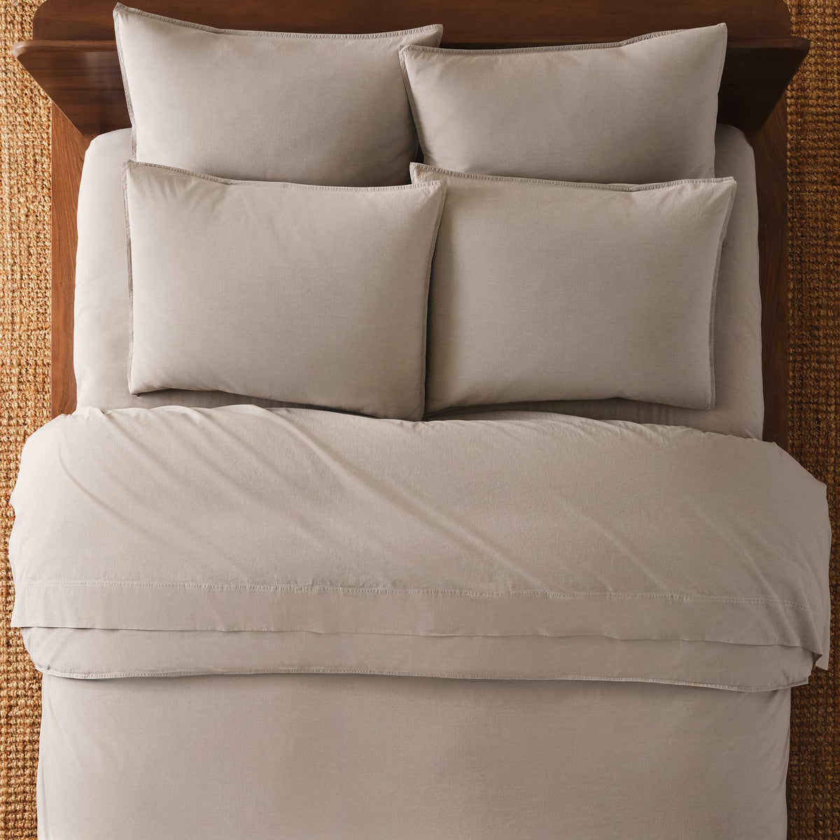 Set of 2 Washed Classic Percale Core Sheet Set Bundle - Image 15