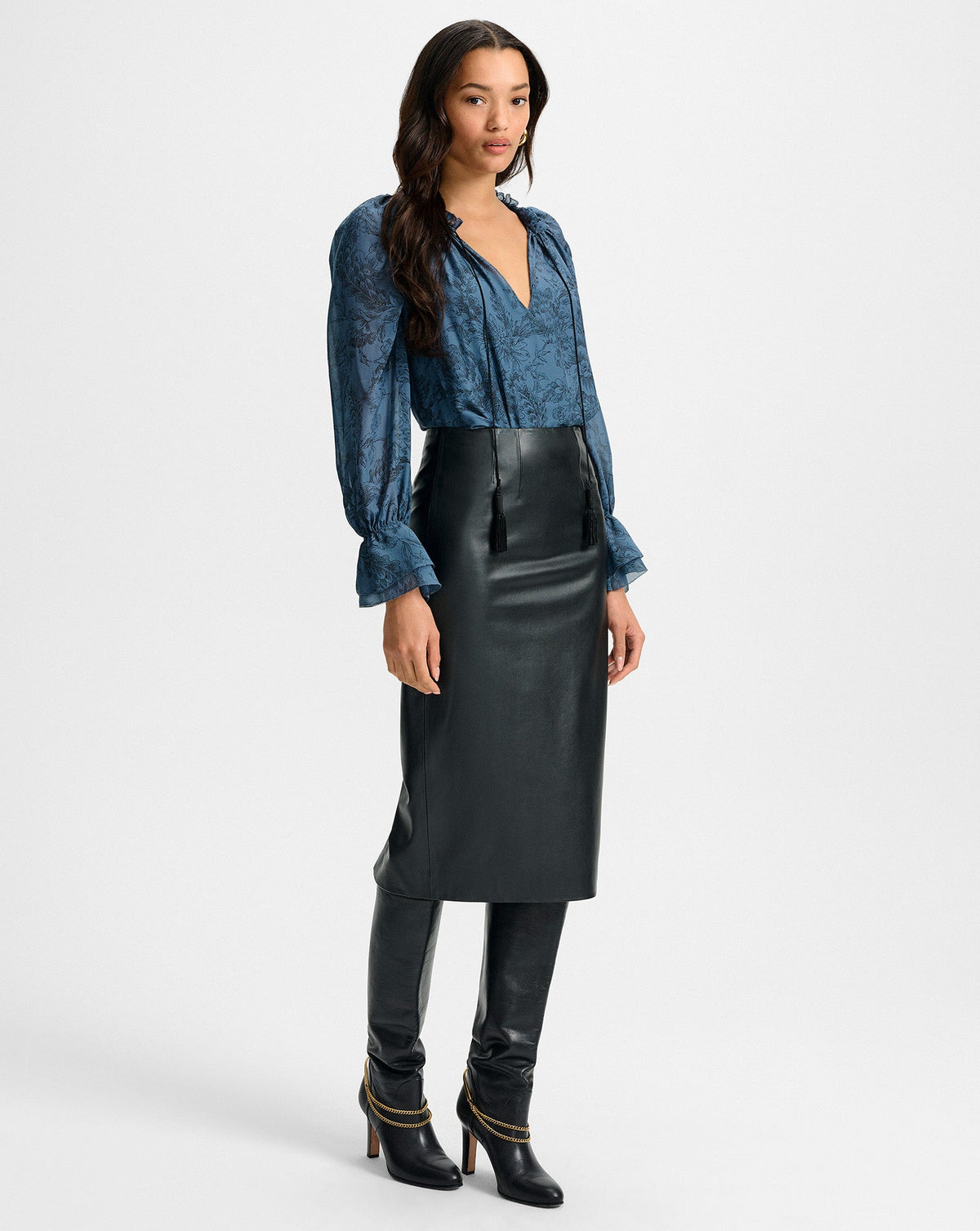 Holmes Midi Pencil Skirt - Image 3