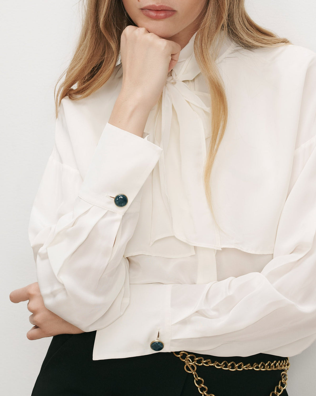 Darlis Scarf-Neck Blouse - Image 5