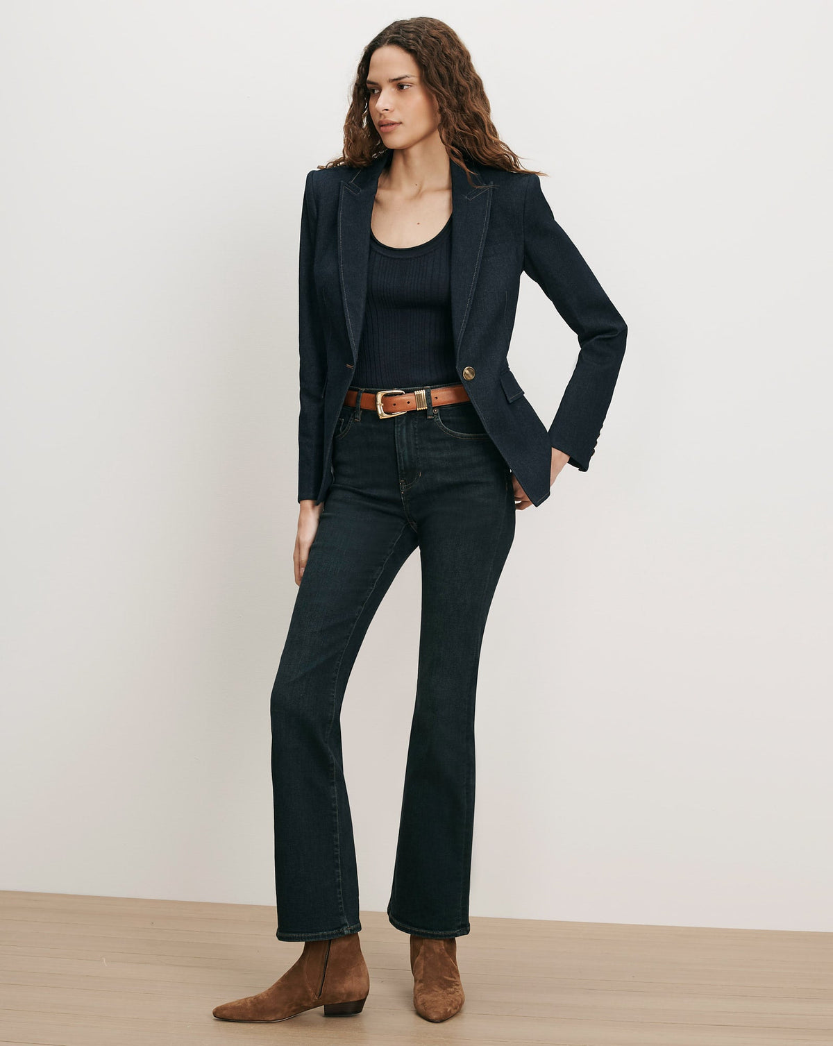 Miller Denim Single-Breasted Dickey Jacket - Image 3