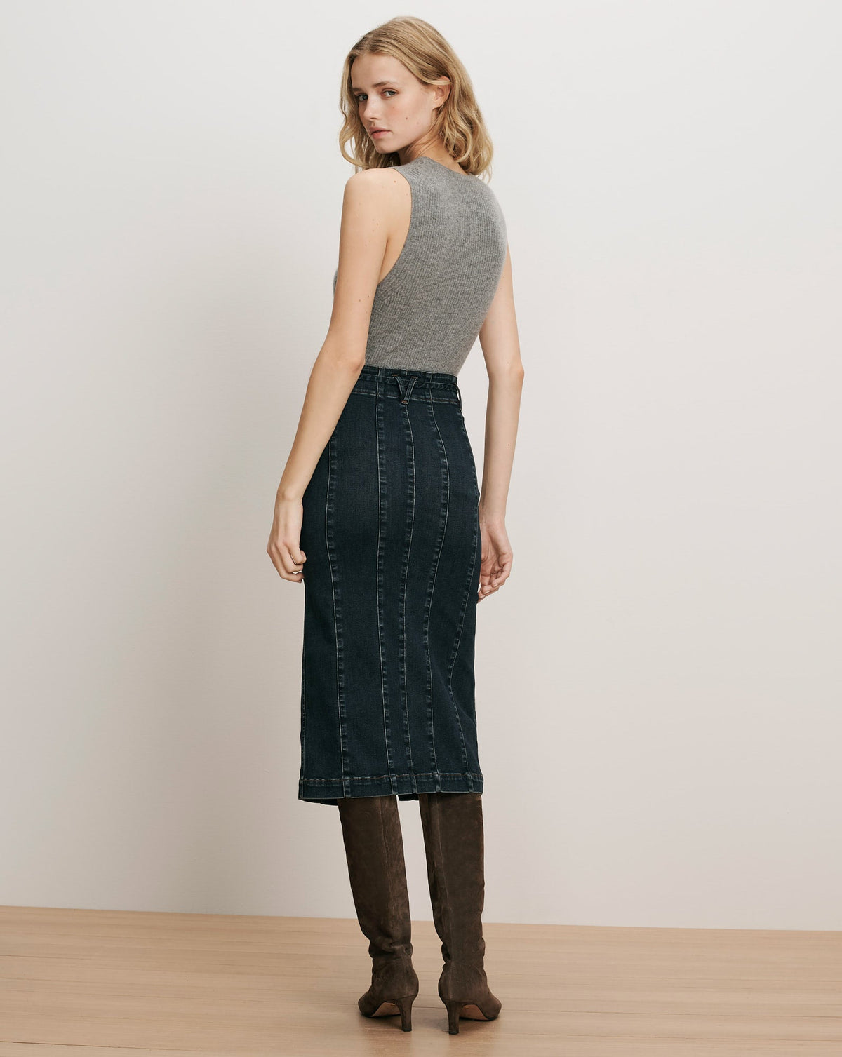 Pavana Denim Midi Skirt - Image 5