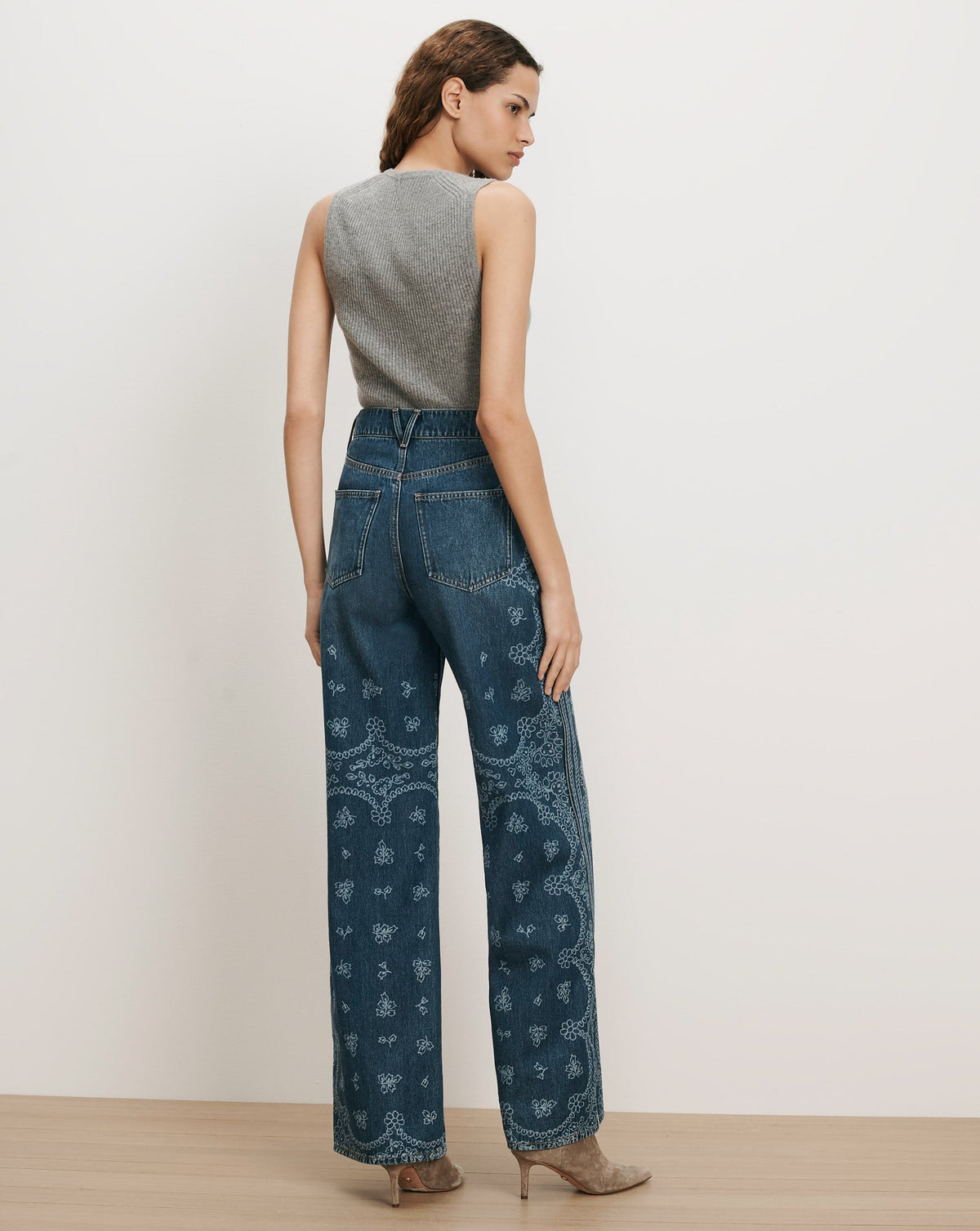 Taylor Bandana Wide-Leg Jean - Image 4