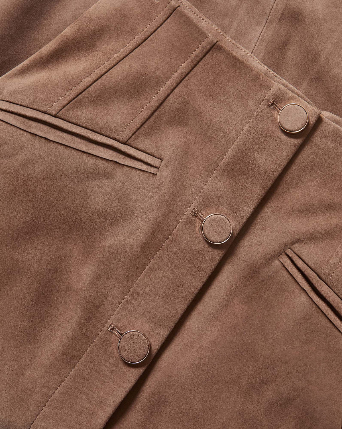 Callisian Suede Midi Skirt - Image 5