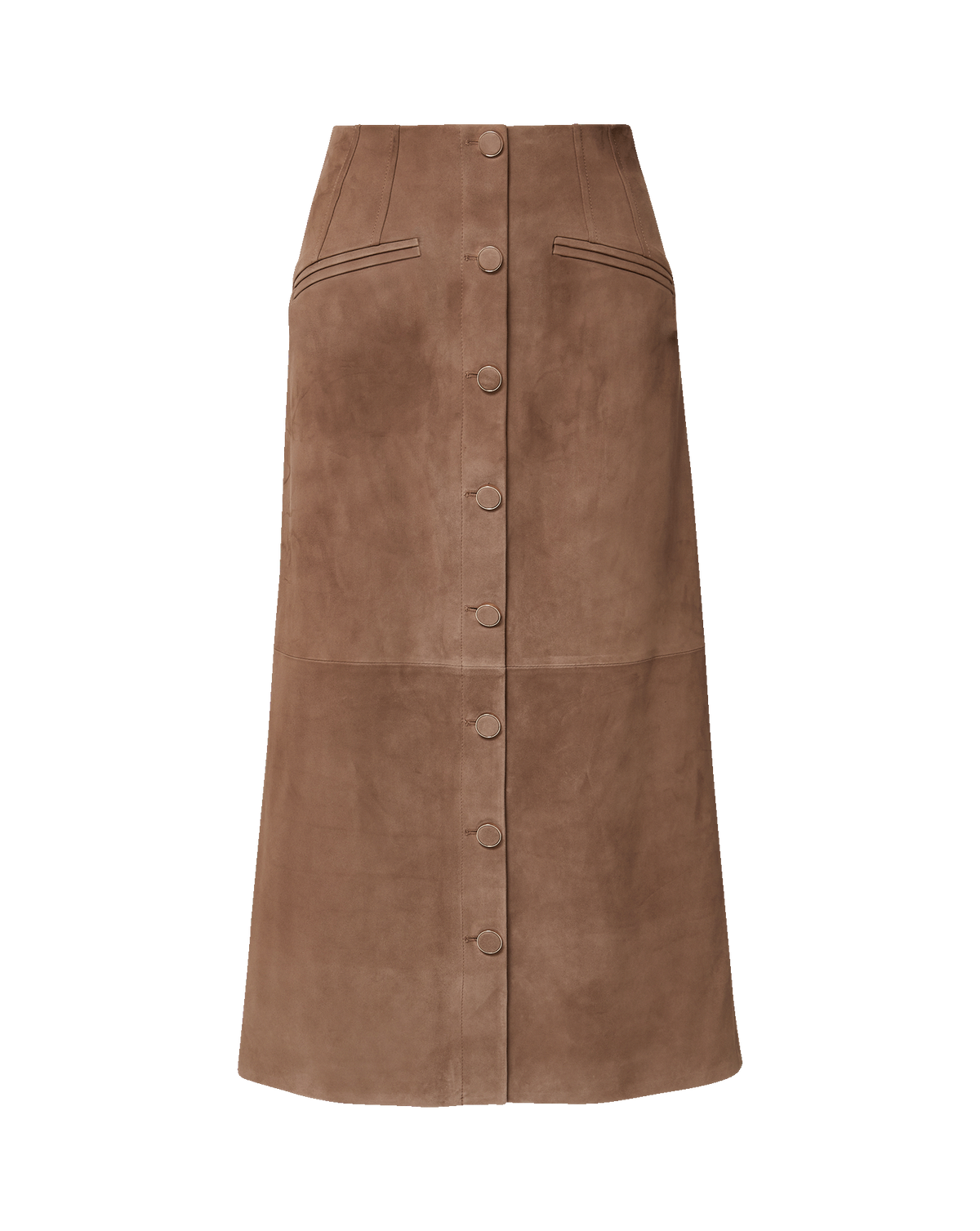 Callisian Suede Midi Skirt - Image 7