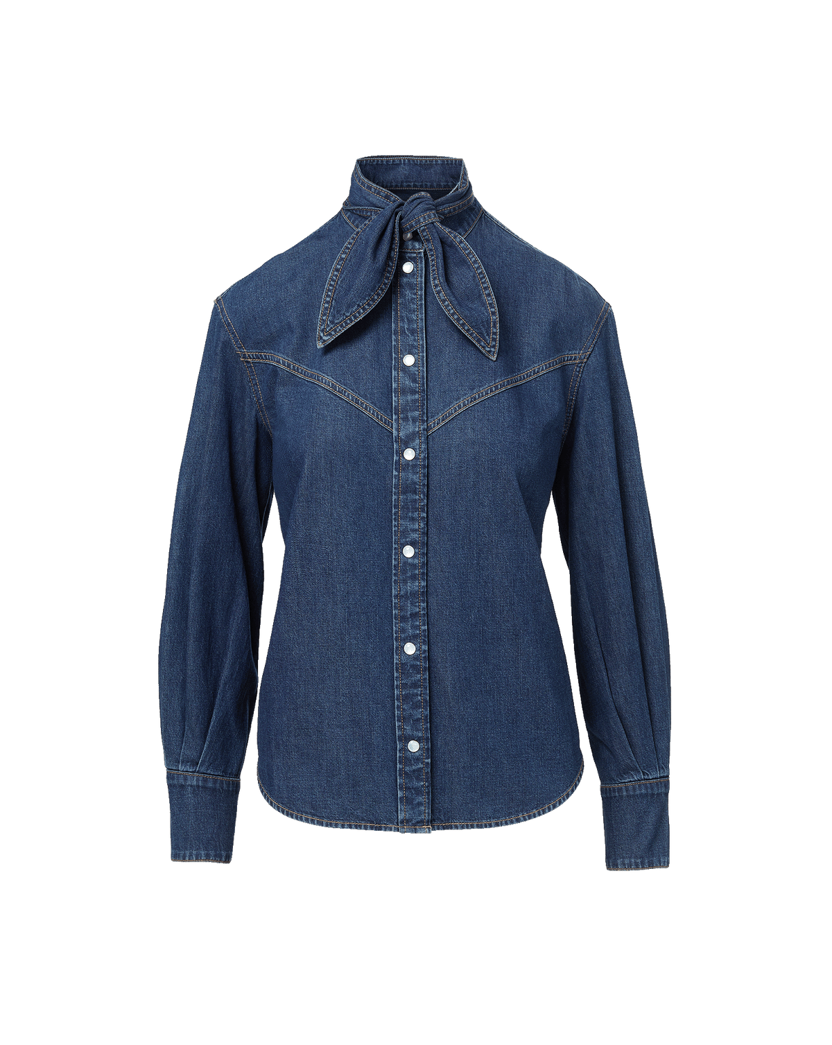 Genetta Chambray Button-Down Shirt - Image 7