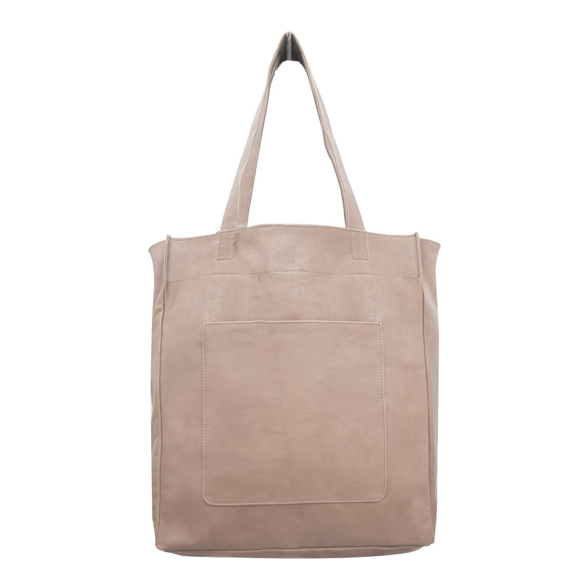 Margie Leather Tote Bag - Mushroom