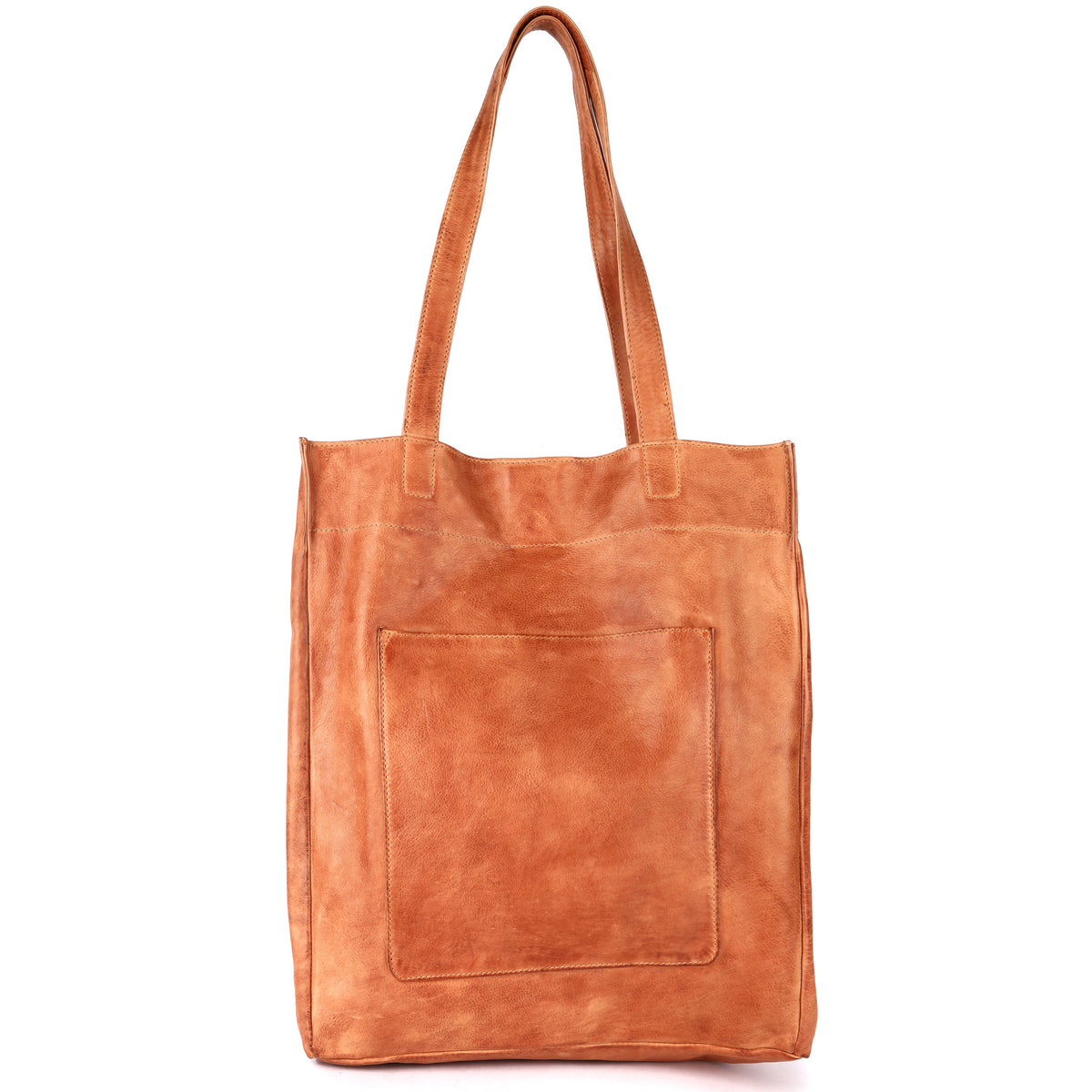 Margie Leather Tote Bag - Tan
