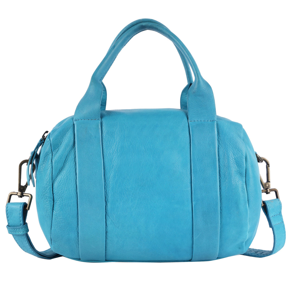 Billie Leather Crossbody Bag - Turquoise