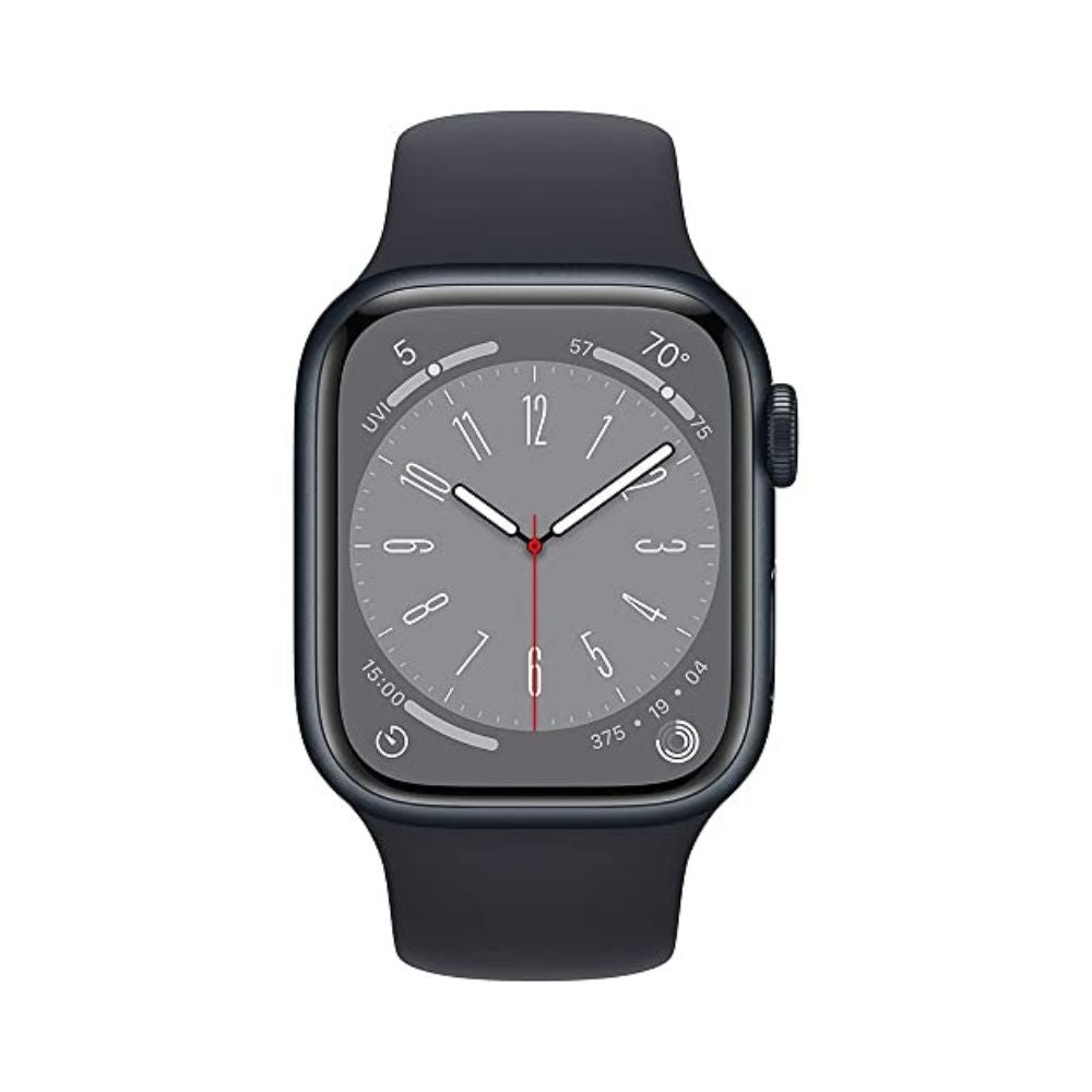 Apple Watch Series 8 (GPS + Cellular) 45mm Aluminum Case with Midnight Sport Band - S/M - MNVJ3LL/A - Image 2