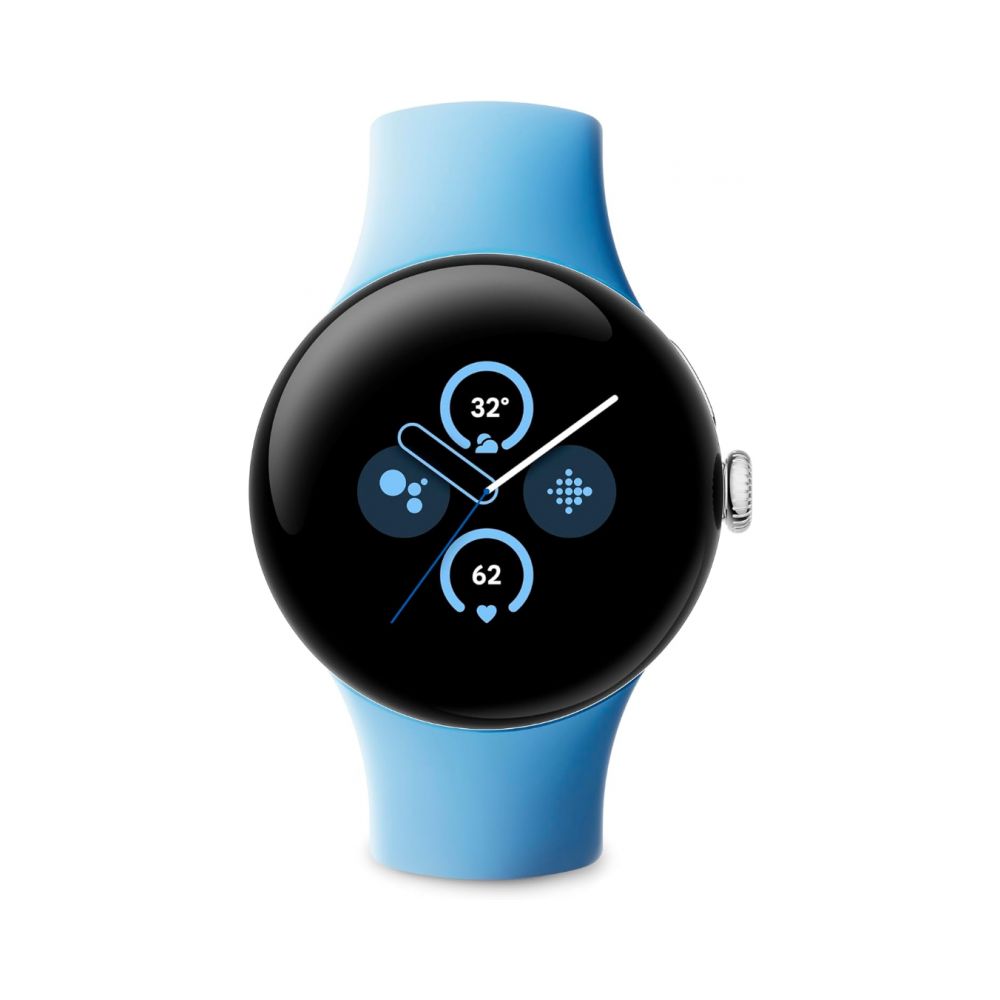 Google Pixel Watch 2 - Polished Silver Case with Bay Active Band - Wi-Fi - GA05032-US - Image 2