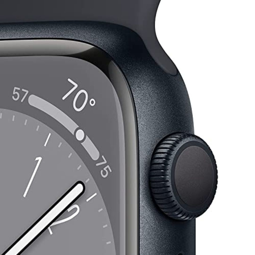 Apple Watch Series 8 [GPS, 41mm] - Midnight Aluminum Case with Midnight Sport Band, M/L - Image 3