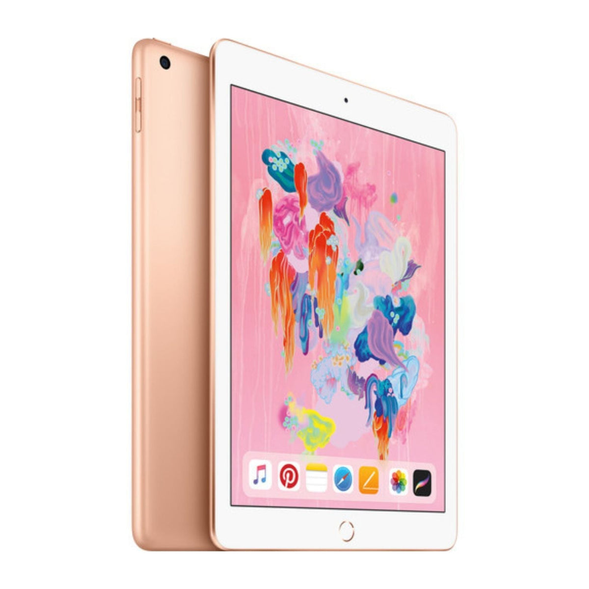 Apple 9.7in iPad (6th Generation, 128GB, Wi-Fi + 4G LTE, Gold) - MRM82LL/A - Image 2