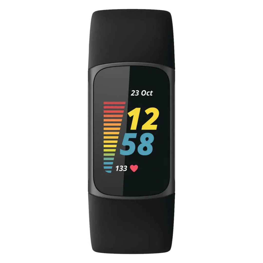 Fitbit - Charge 5 Advanced Fitness & Health Tracker - Graphite - FB421BKBK - Image 2