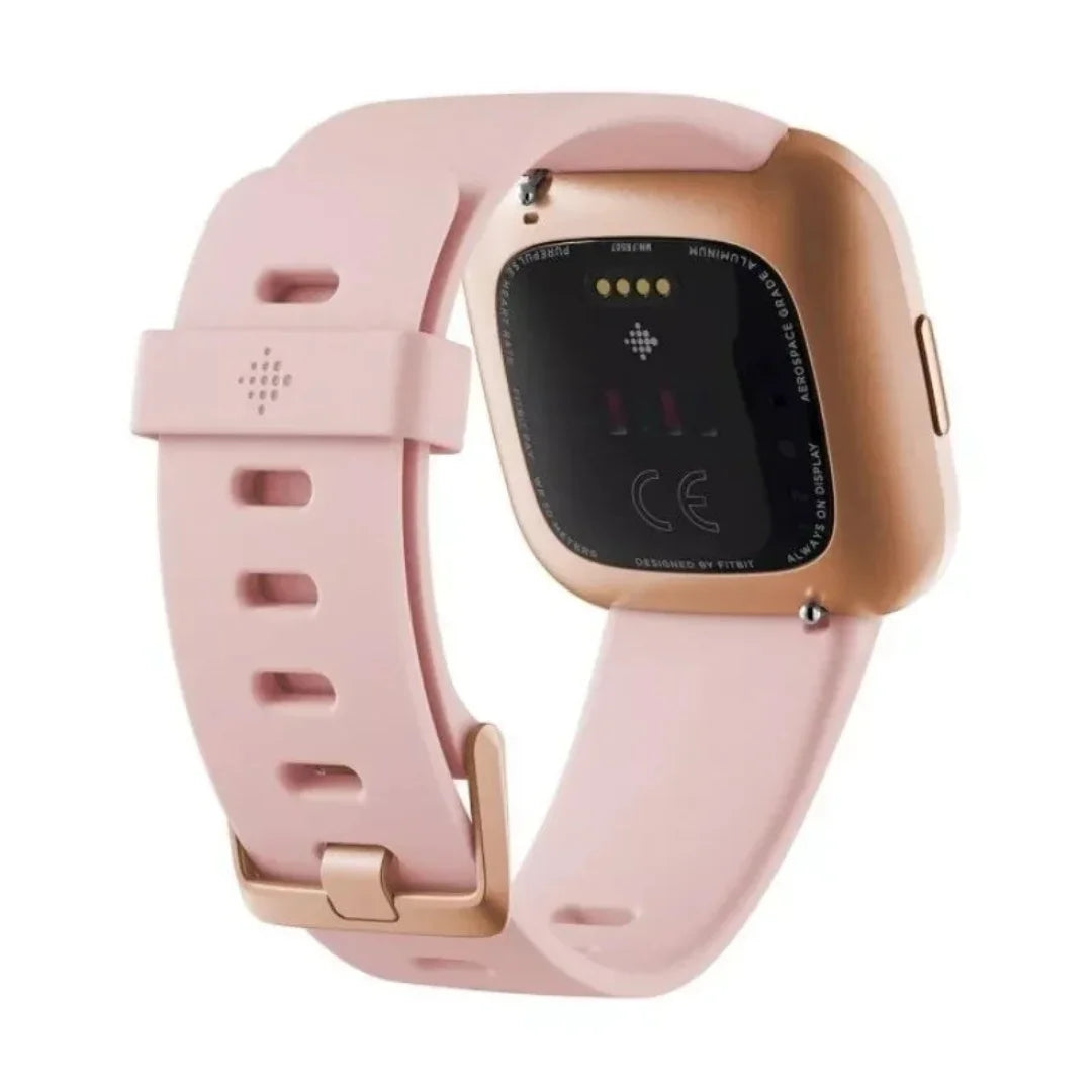 Fitbit - Versa 2 Smartwatch 40mm Aluminum - Petal/Copper Rose - FB507RGPK - Image 2