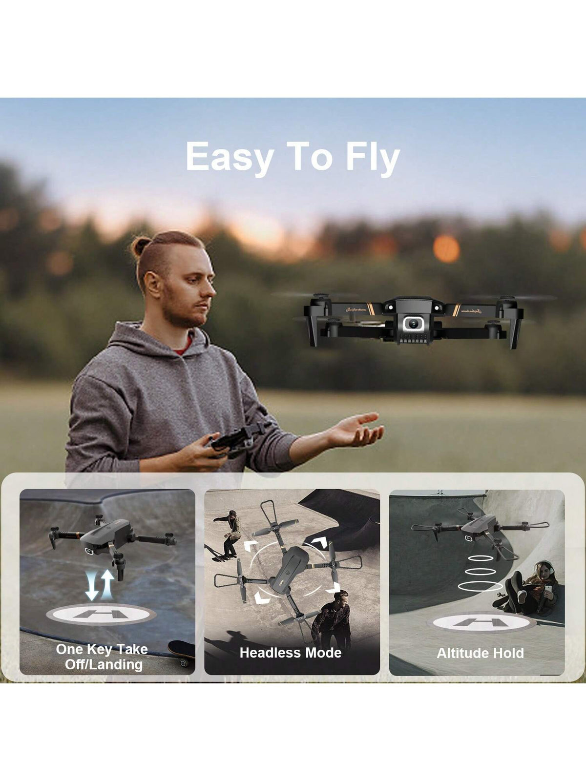 4DRC V4 Foldable Mini Drone with 4K/1080P HD Camera - Image 10