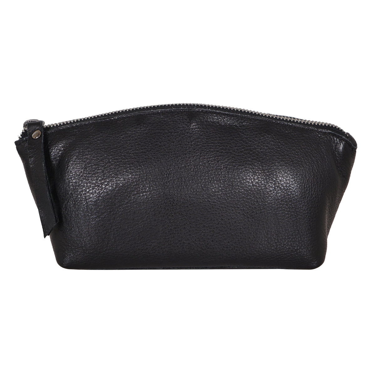 Beck Leather Cosmetic Bag Sm - Black