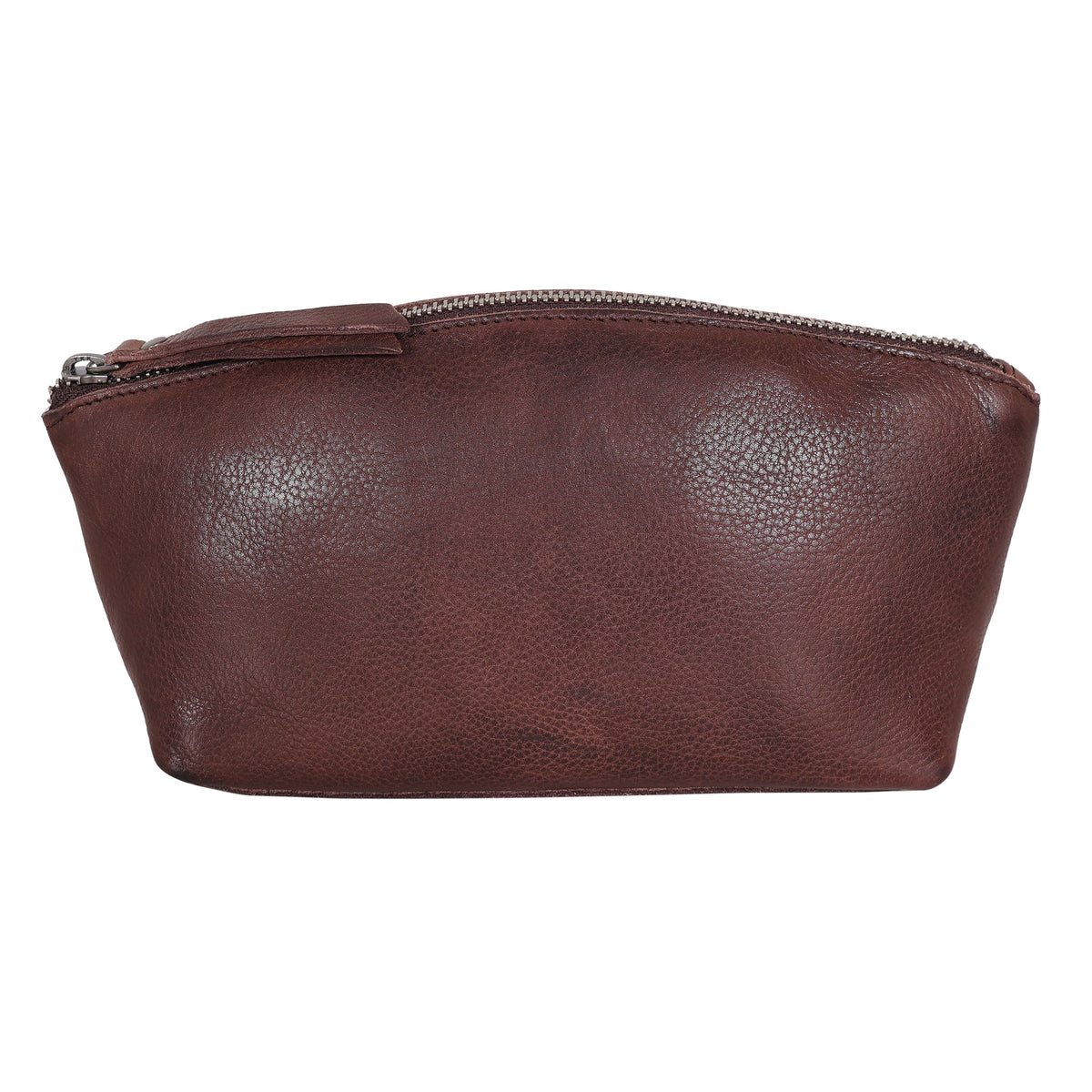 Beck Leather Cosmetic Bag Sm - Brown
