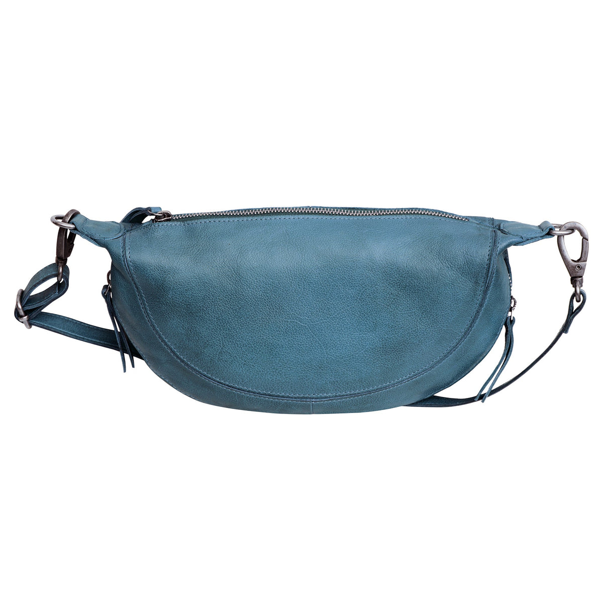 Crosby Leather Sling Bag - Denim