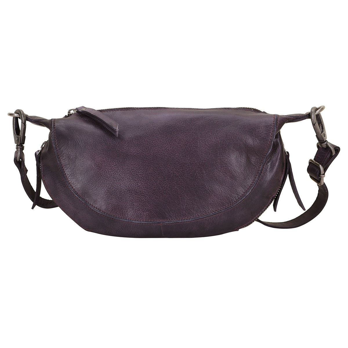 Crosby Leather Sling Bag - Eggplant