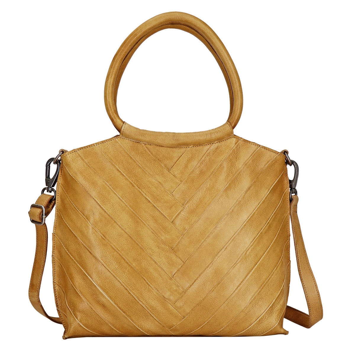 Dalton Leather Crossbody Bag - Camel