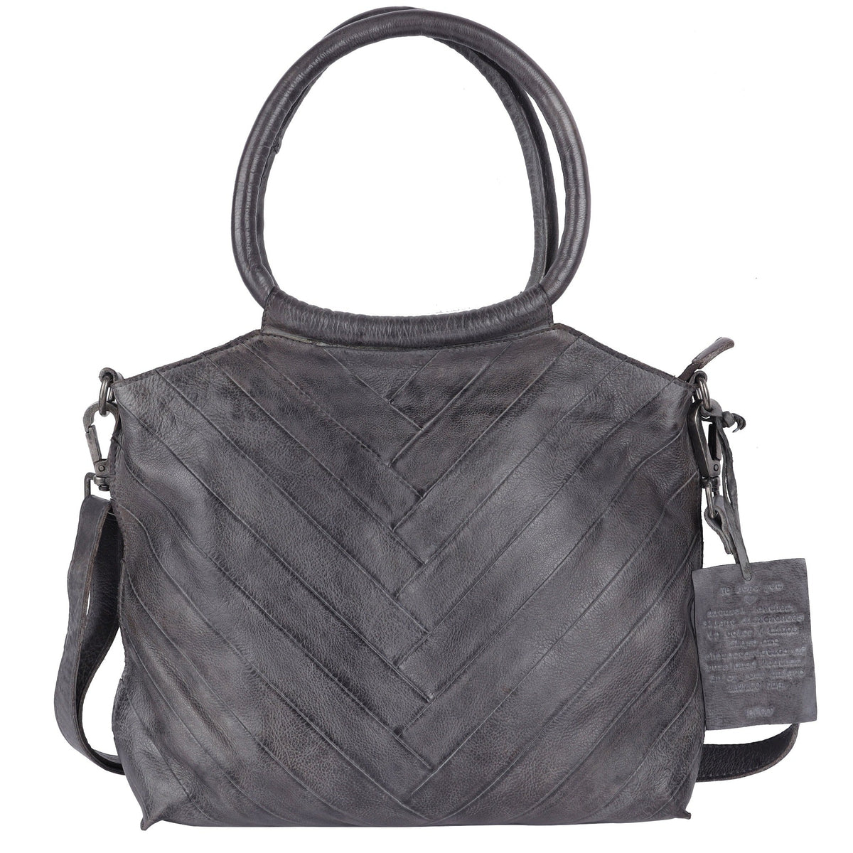 Dalton Leather Crossbody Bag - Charcoal