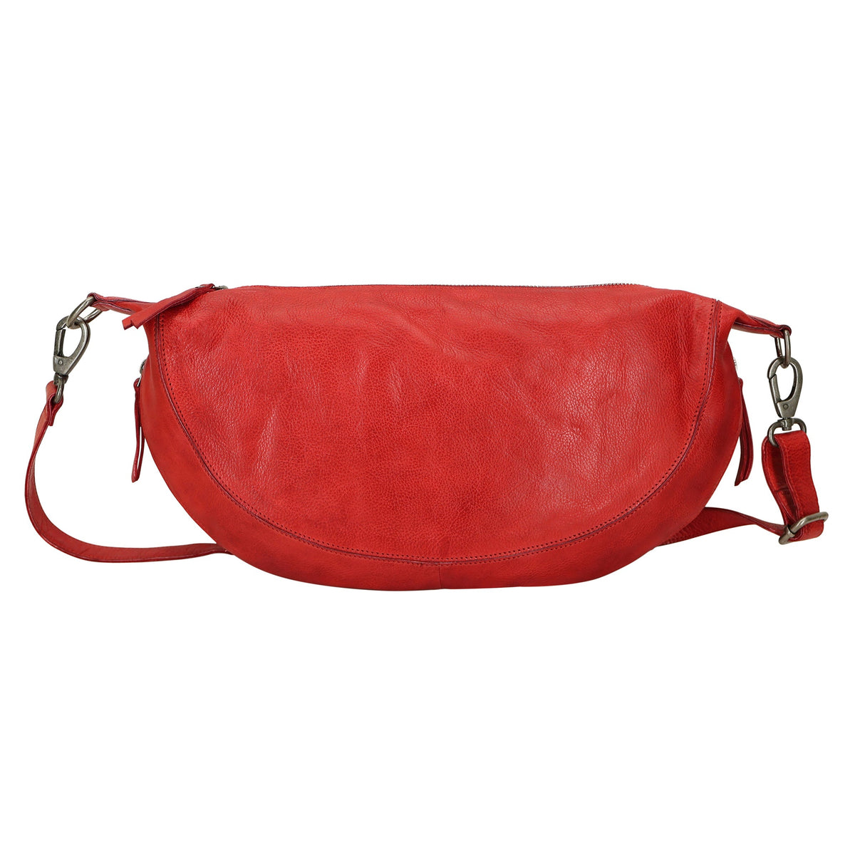 Callie Leather Sling Bag - Red