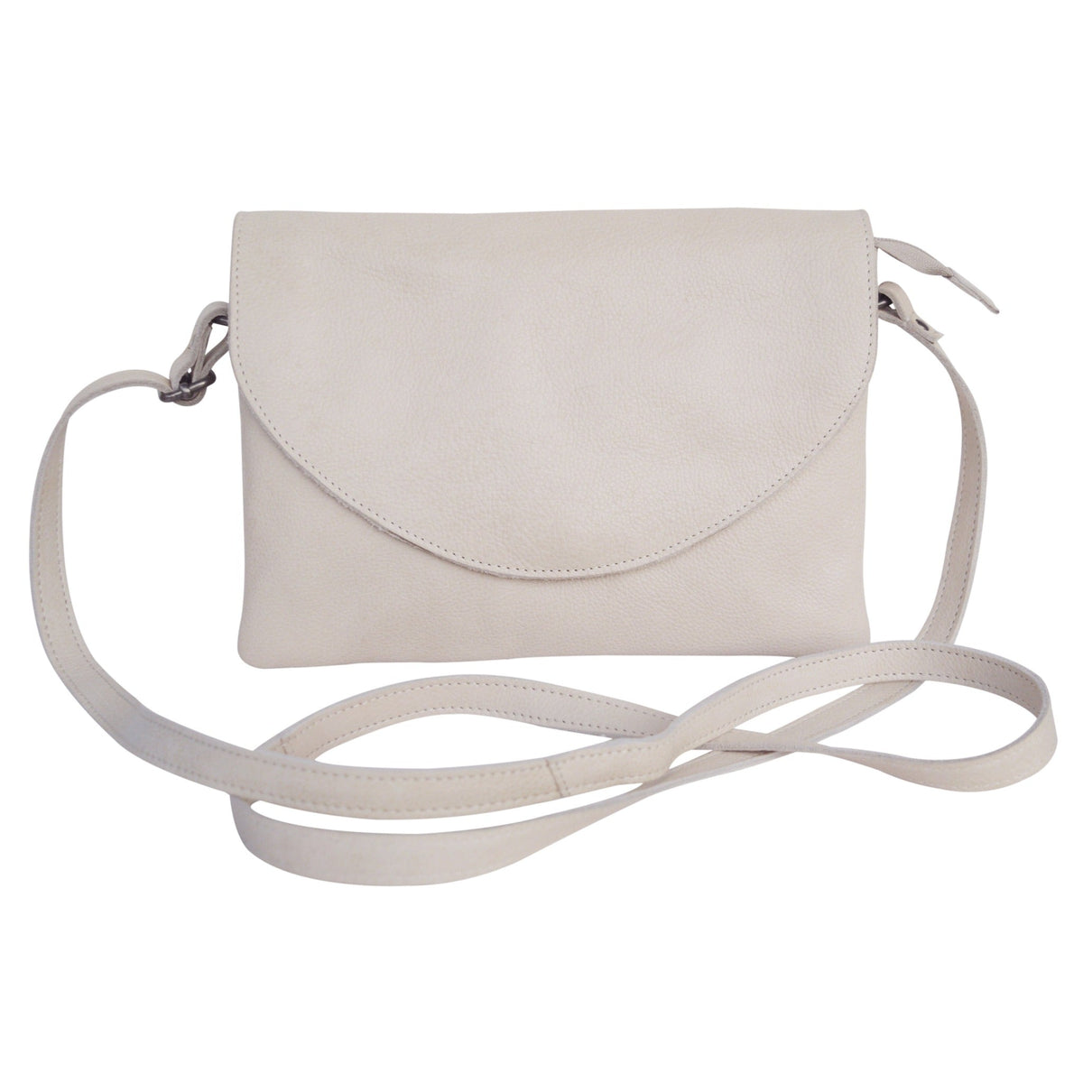 Marcus Leather Crossbody Bag - Oat