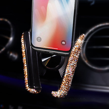 Car Buckle Phone Holder - Champagne gold