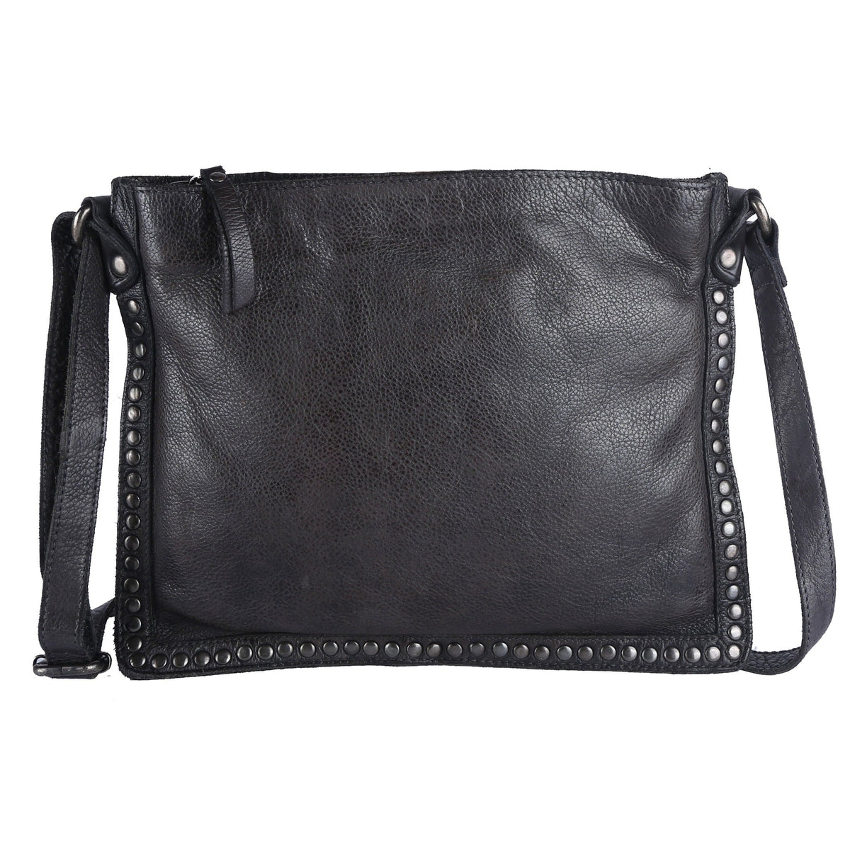 Gabriel Leather Crossbody Bag - Charcoal
