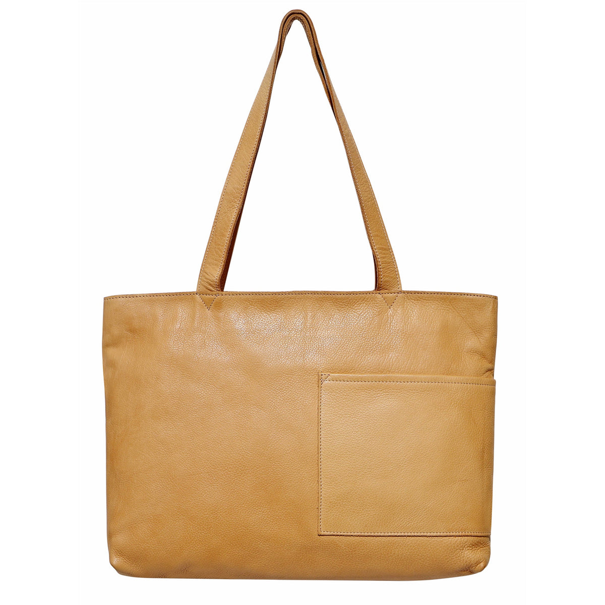 Noelle Leather Tote Bag - Camel
