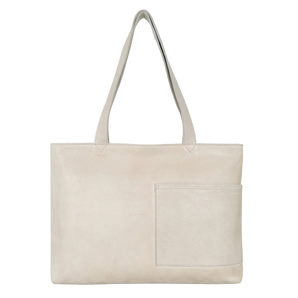 Noelle Leather Tote Bag - Oat