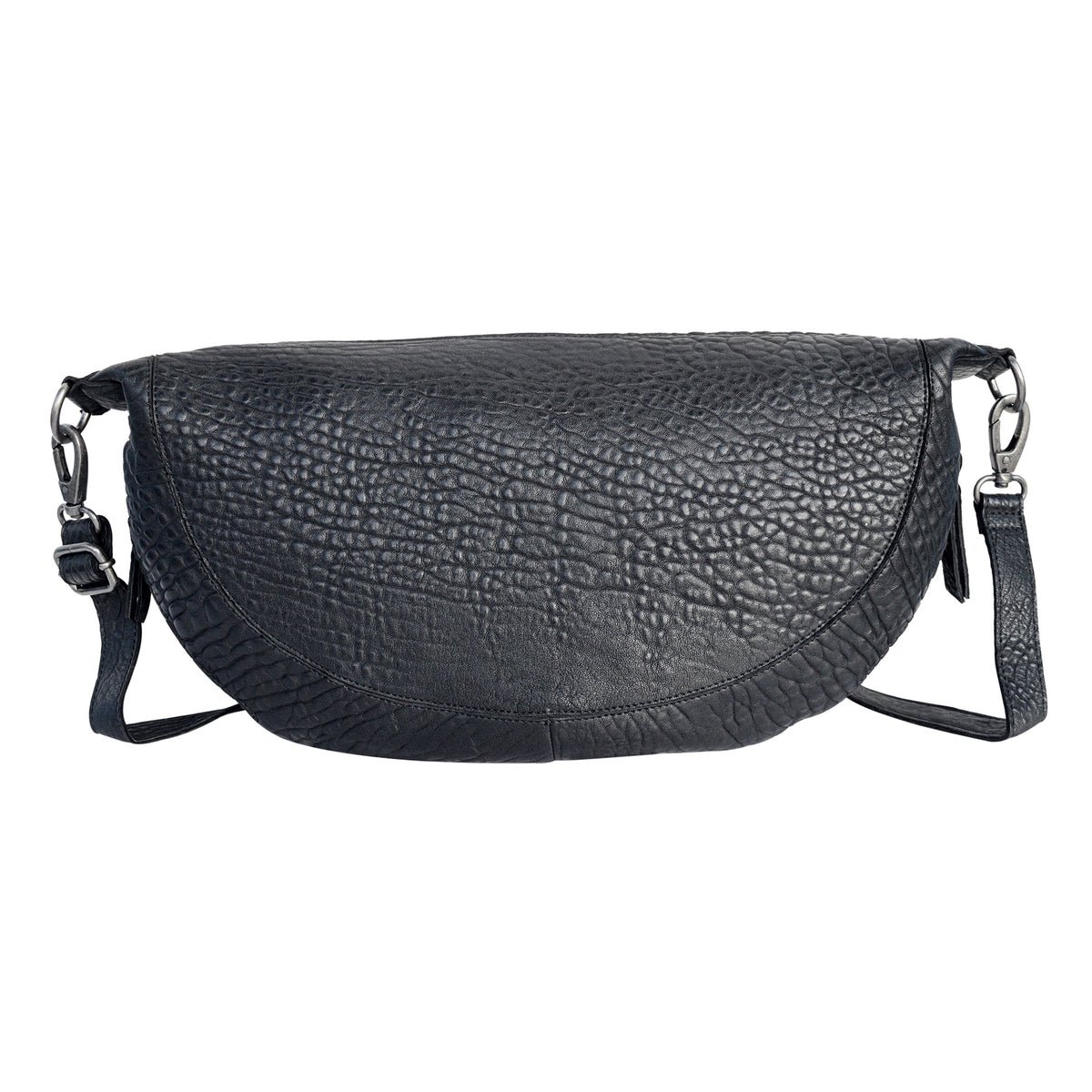 Callie Leather Sling Bag - Bubble Black