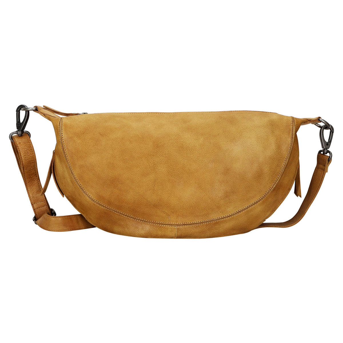 Callie Leather Sling Bag - Camel