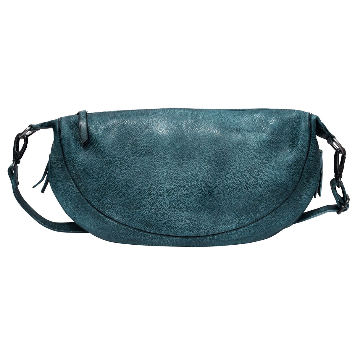 Callie Leather Sling Bag - Denim