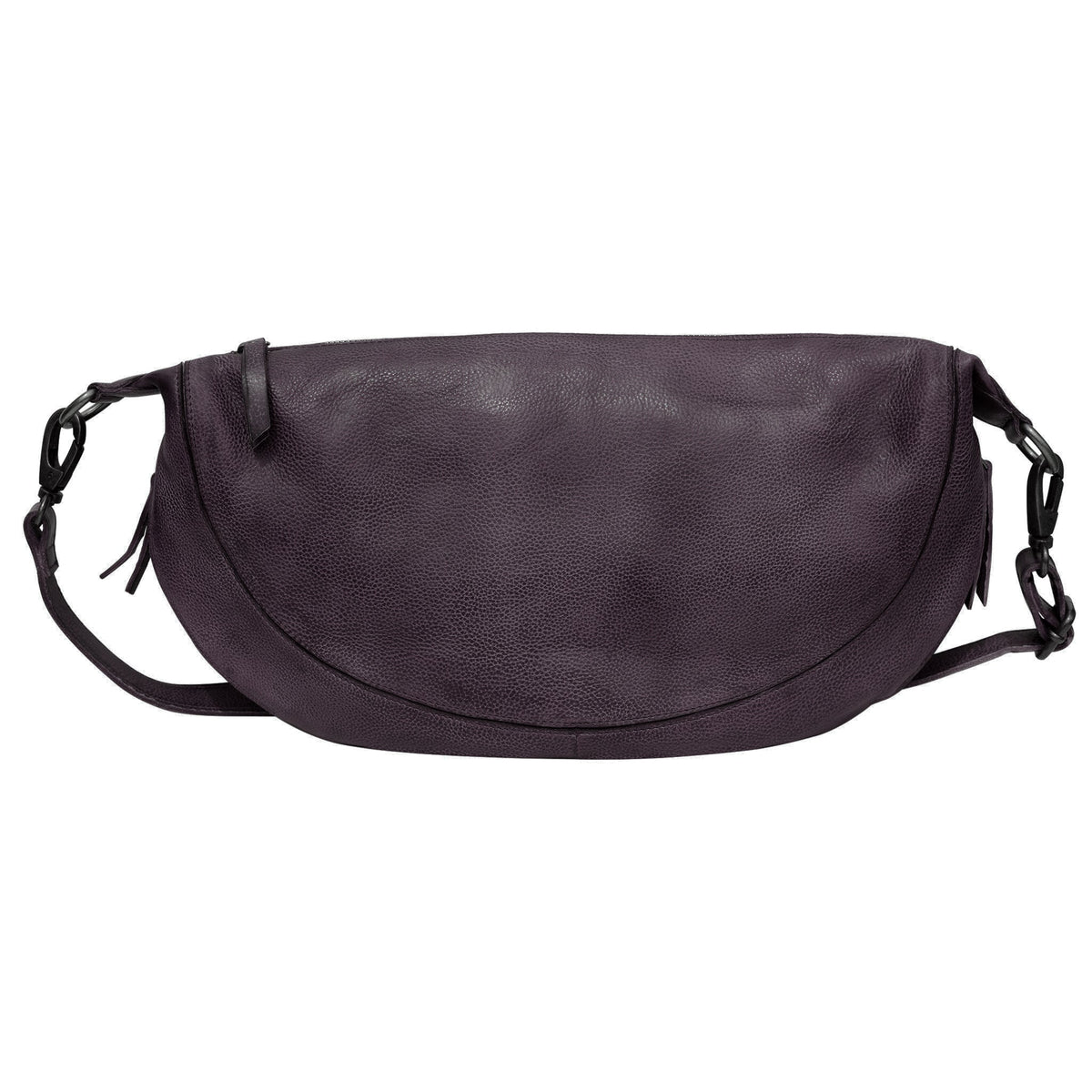 Callie Leather Sling Bag - Eggplant
