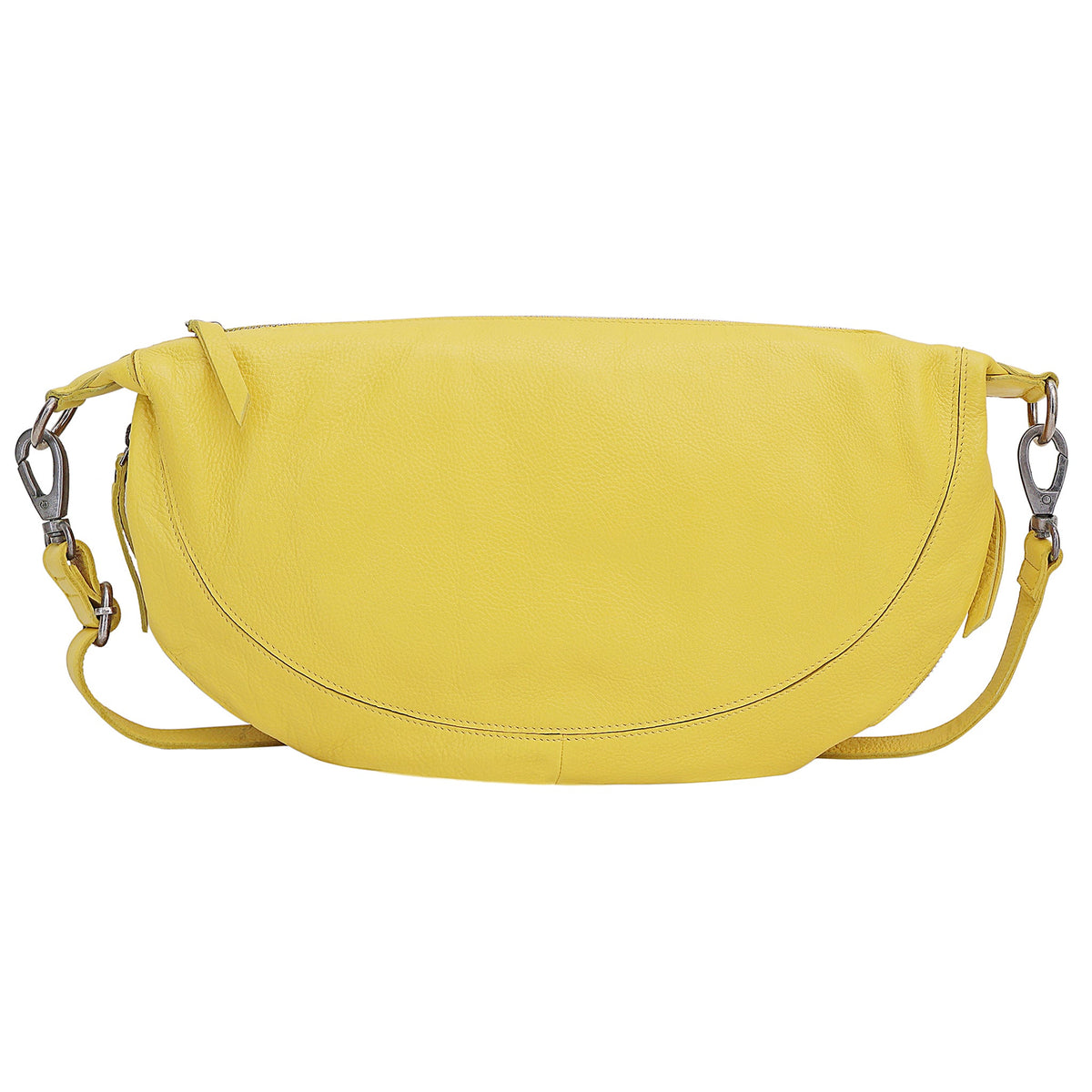 Callie Leather Sling Bag - Lemon