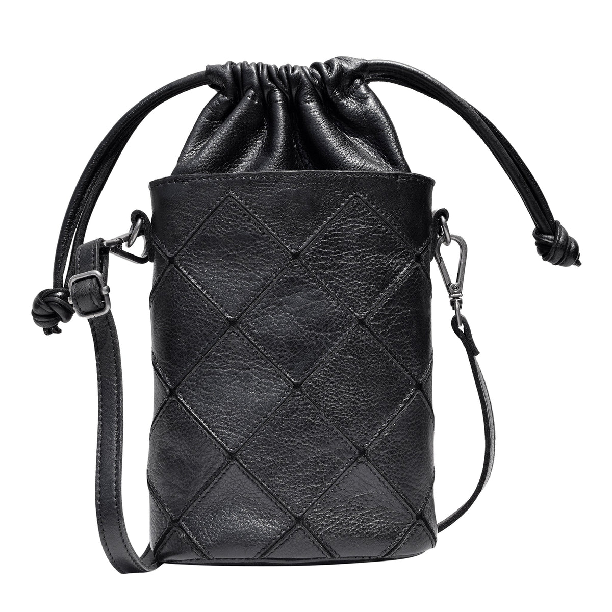 Payne Leather Crossbody Bag - Black