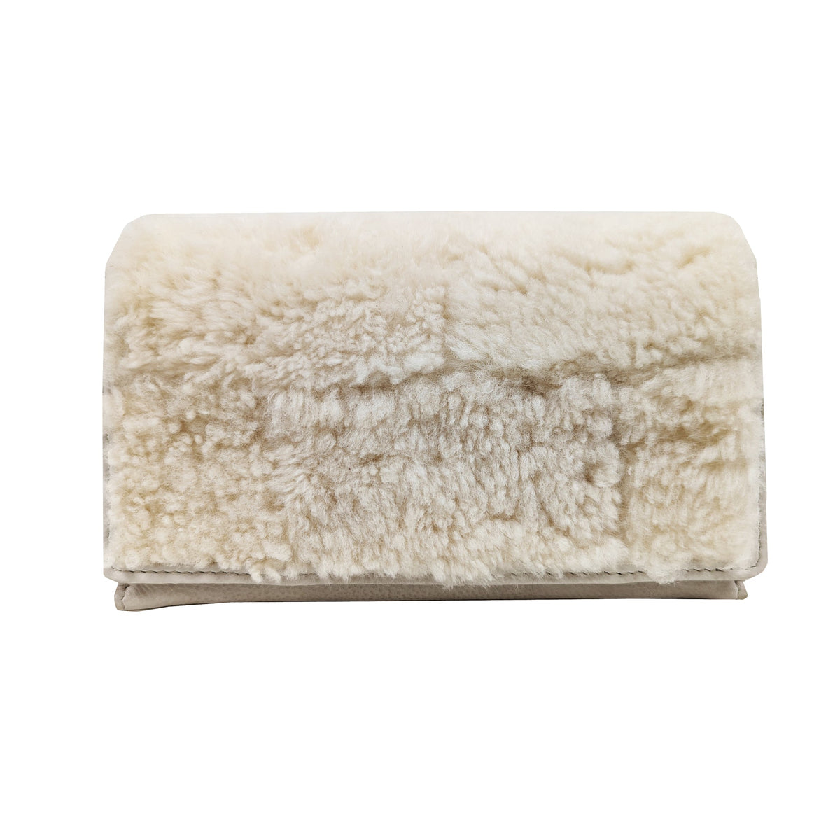 Edda Leather Wallet - Beige