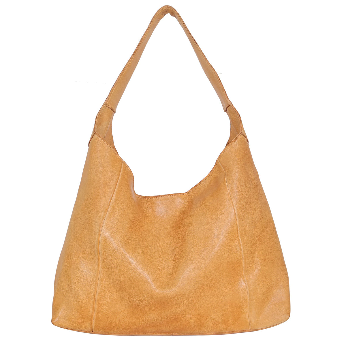 Petite Lindsey Leather Shoulder Bag - Camel