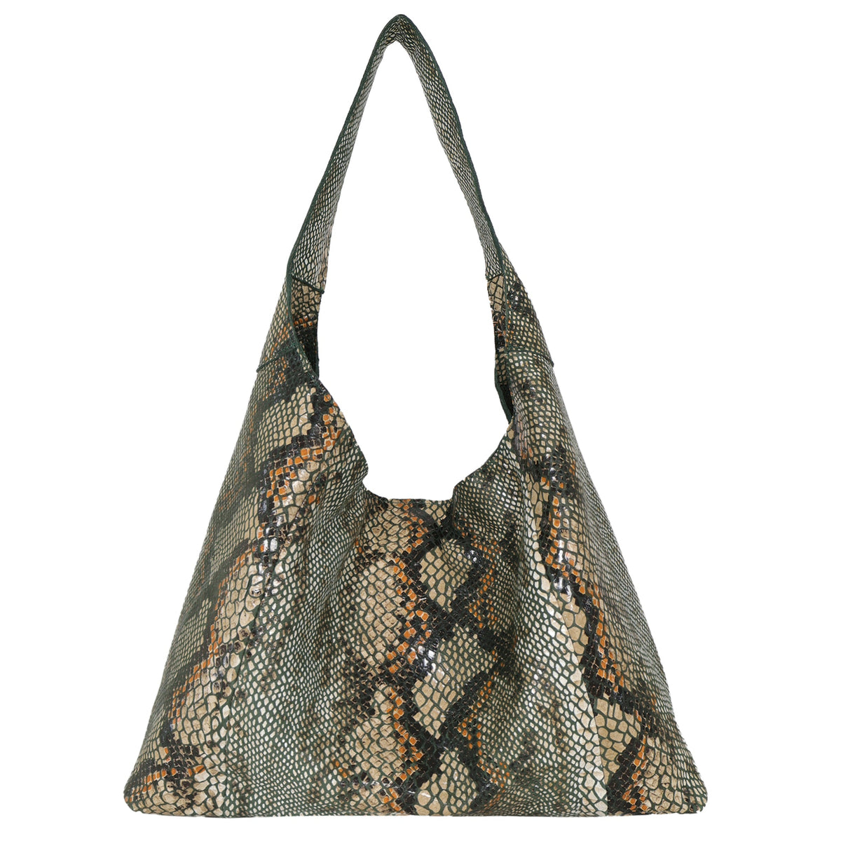Petite Lindsey Leather Shoulder Bag - Desert Trail