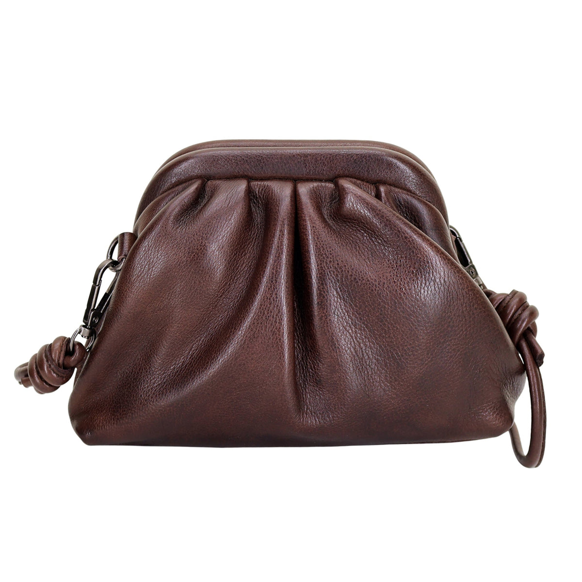 Layla Leather Crossbody Bag - Brown