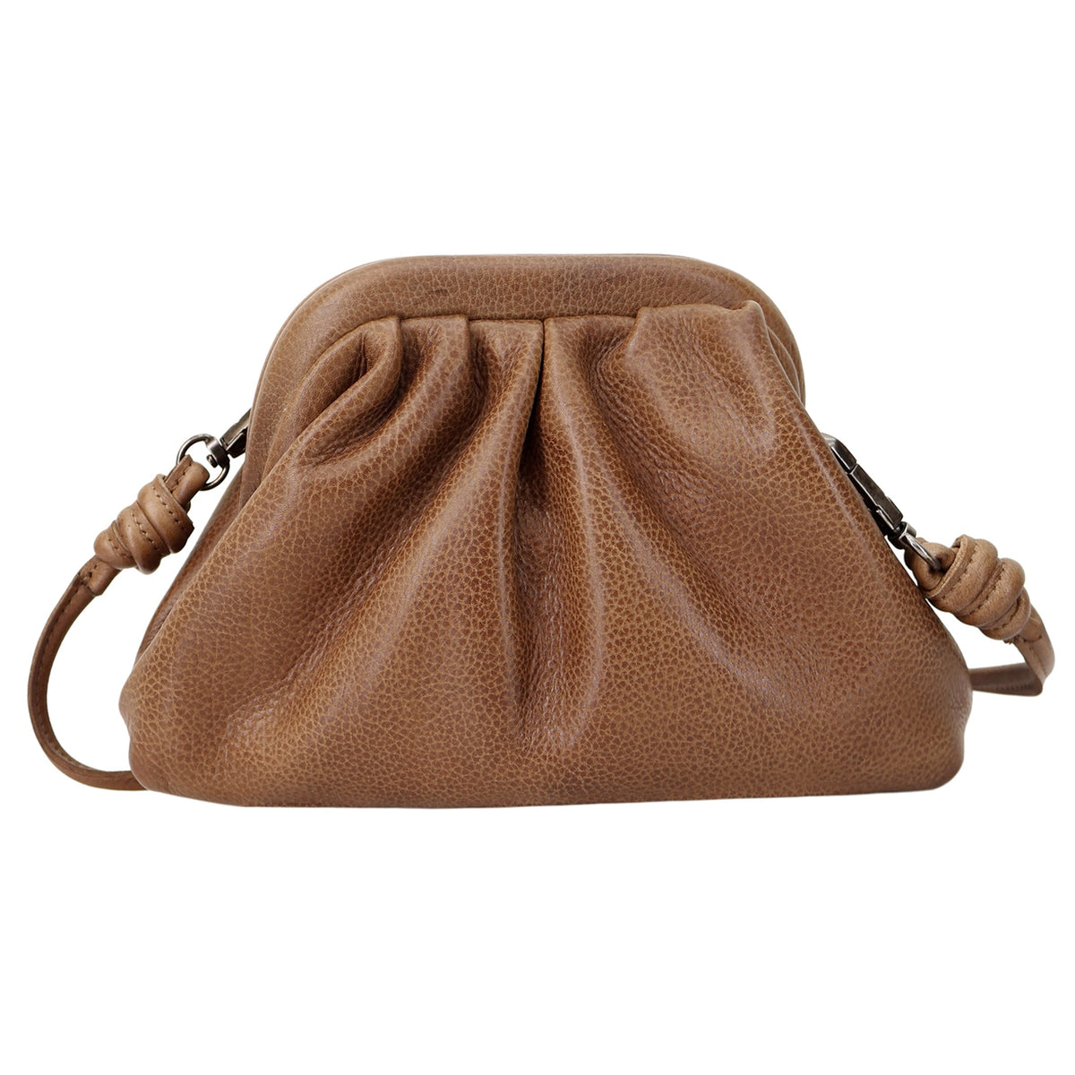 Layla Leather Crossbody Bag - Cognac