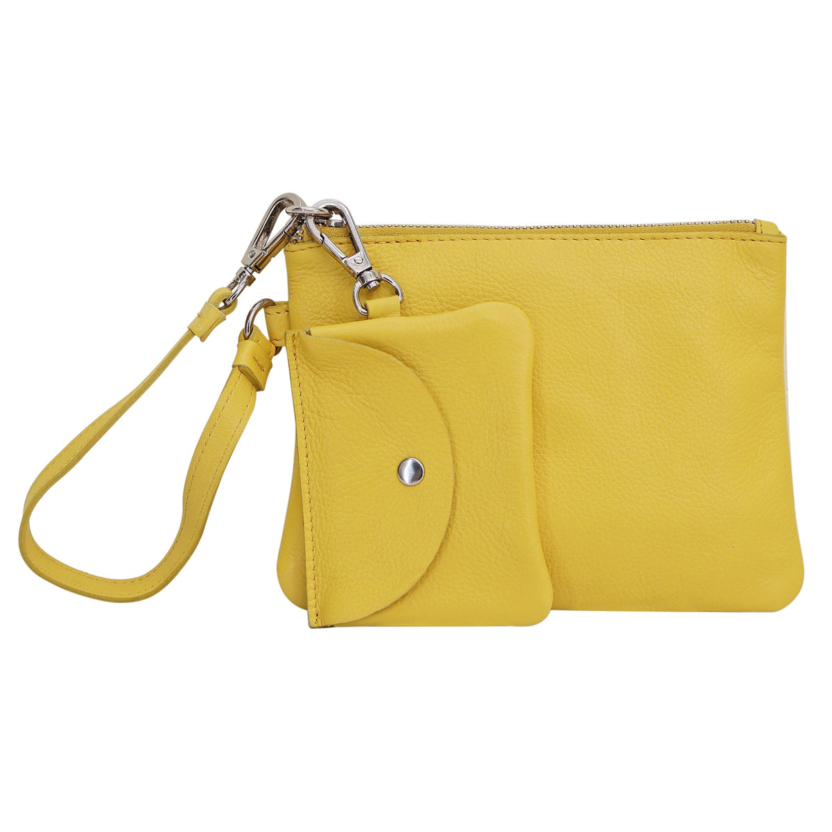 Poetry Leather Pouches - Lemon